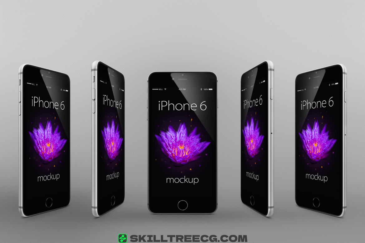 iPhone 6 Photorealistic Responsive Mock-Ups Vol.2（901132）-技能树